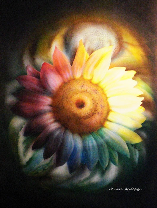 Farbkreis Sonnenblume